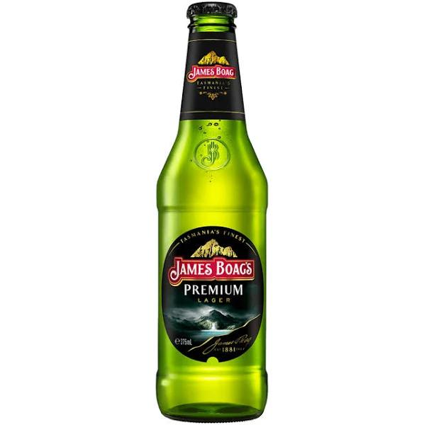 James Boag's Premium Lager Bottles 375mL Australian Beer Case (24)