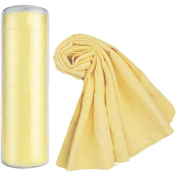 Premium Chamois Drying Cloth Car Drying Towel 26" x 15" Super Absorbent Fast Drying Chamois Environmental and Durable Car Wash Cloth Accessory