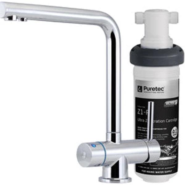 Puretec Z1 Tripla T6 Three-way Kitchen Mixer Tap with Under Sink Filter