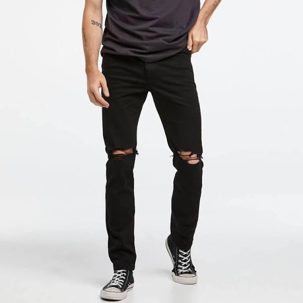 Riders R2 Slim Jean Custom Destruct, 32 / Black