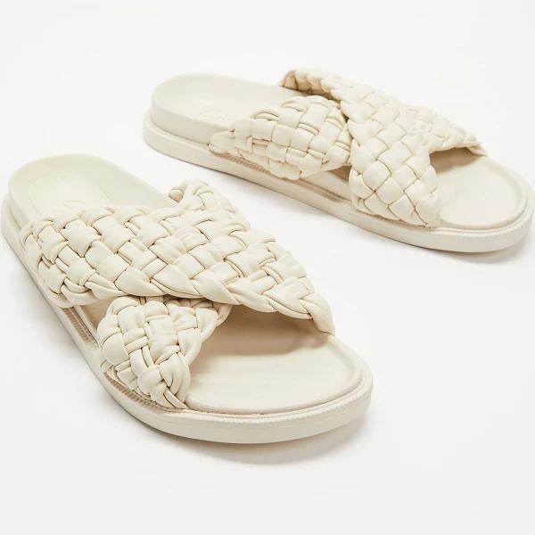 SPURR - Women's White Flat Sandals - Jessie Chunky Sandals - Size 6 at The Iconic