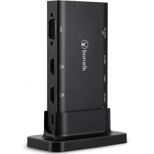 Bonelk Desktop Series 9 in 1 USB-C Multiport Hub (Black)