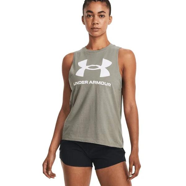 Under Armour Womens Live Sportstyle Training Tank Green XL