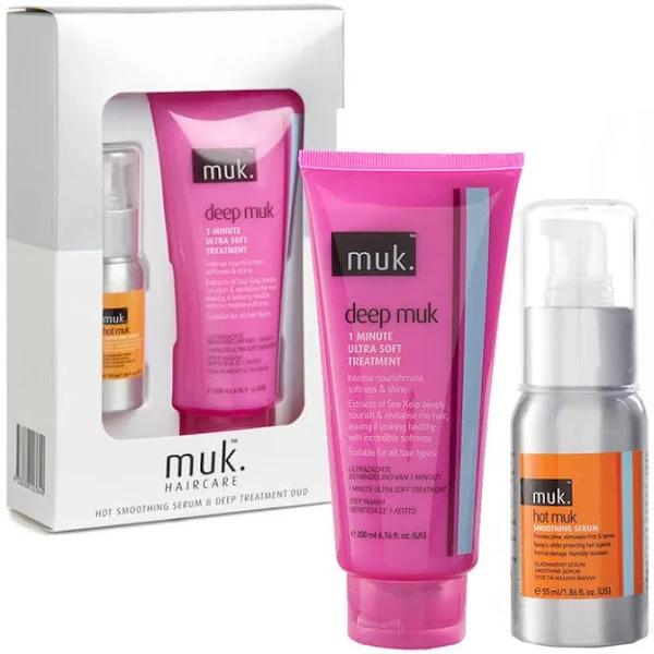 Muk Hot Muk Smoothing Serum & Deep Muk Ultra Soft 1 Minute Treatment Duo Pack