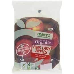 Macro Pink Lady Apple Organic 1kg Punnet