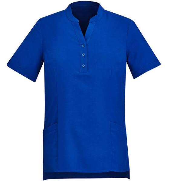 BizCare Womens Easy Stretch Tunic CS949LS Electric Blue / 10