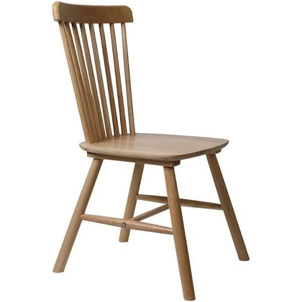 Set of 2 Dining Chairs Side Chair Replica Kitchen Wood Furniture Oak