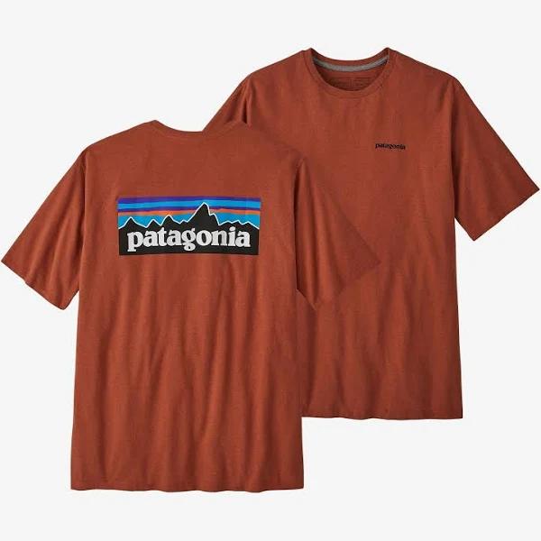 Patagonia Men's P-6 Logo Responsibili-Tee - Quartz Coral - L