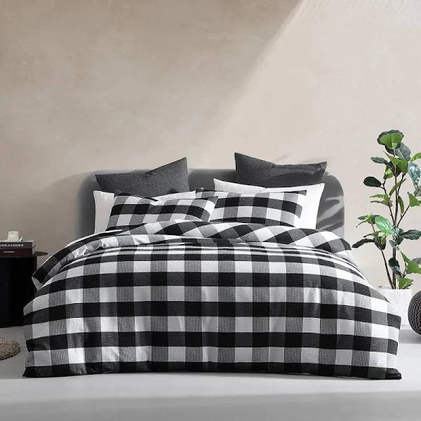 Hogan Slate Quilt Cover Set by Logan and Mason Platinum / King