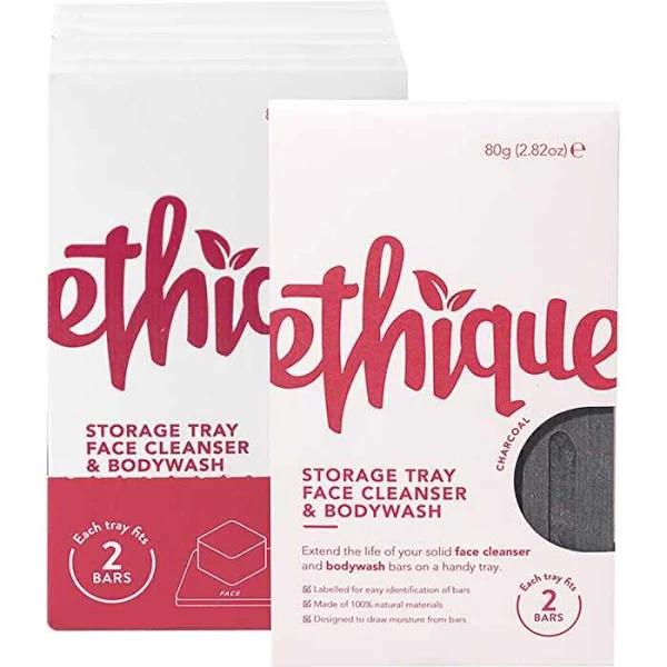 Ethique Storage Tray Face Cleanser & Bodywash - Charcoal 6pk