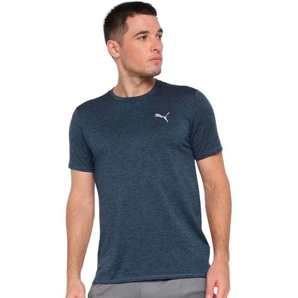 Puma Mens Favourite Heather Running Tee Navy S @ Rebel Active