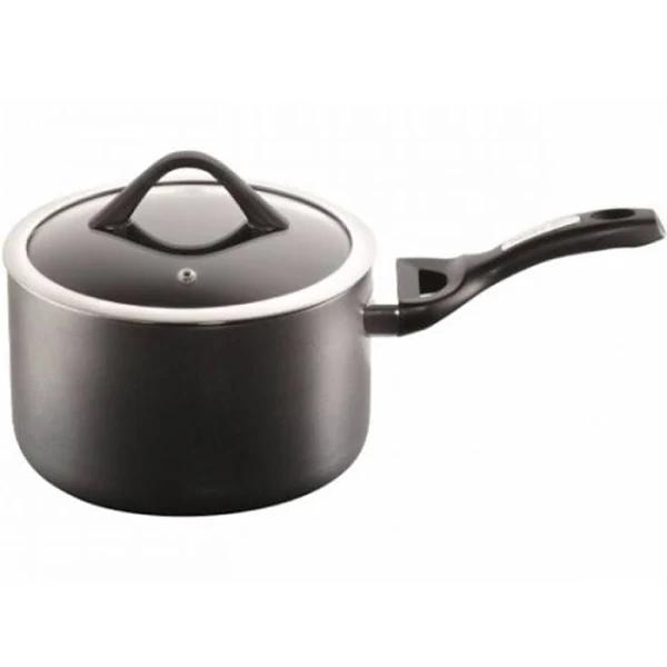 iD3 CS Hard Anodised Saucepan 18 x 11cm with Lid & Bakelite Handle