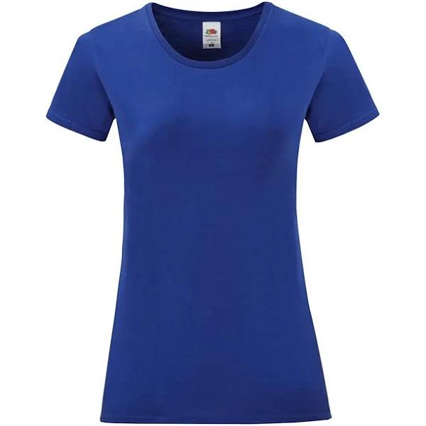 Fruit of The Loom Womens/Ladies Iconic T-Shirt Cobalt Blue S