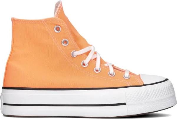 Converse Orange Chuck Taylor All Star Lift Platform Sneakers