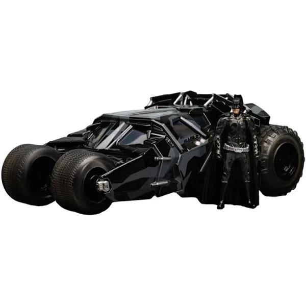 Batman: Dark Knight Trilogy - Batmobile With Batman (Black Camo) SDCC 2023 Exclusive 1:24 Scale