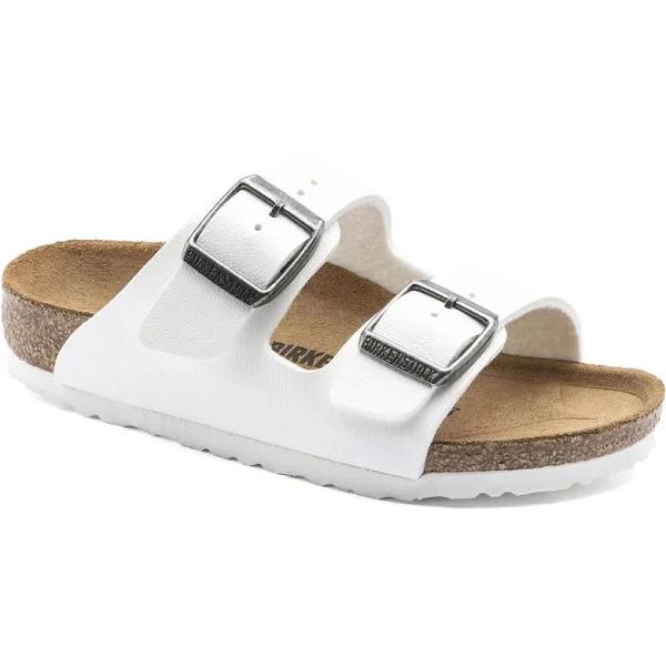 Birkenstock Kids Arizona Narrow Fit Sandal (White, Size 31 EU)