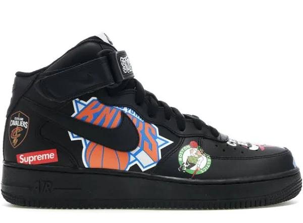 Nike Air Force 1 Mid Supreme NBA Black