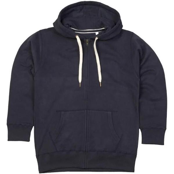 Mantis Mens Superstar Zip Through Hooded Sweat / Hoodie Dark Navy M