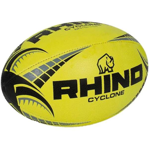 Rhino Cyclone Rugby Ball Fluorescent Orange 5