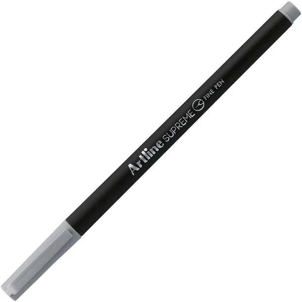 Artline Supreme Fineliner Pen 0.4mm Pastel Grey Pack of 12