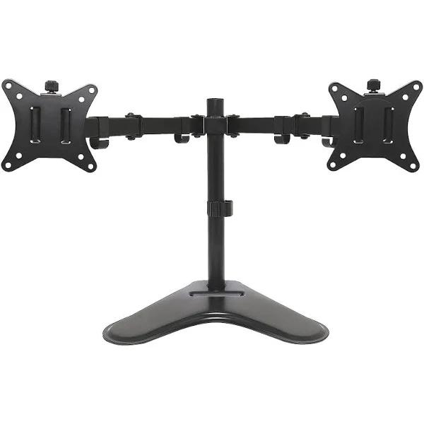 Dynalink Dual Monitor Desk Stand for 17-32 Inch Screens with VESA Mount Plate