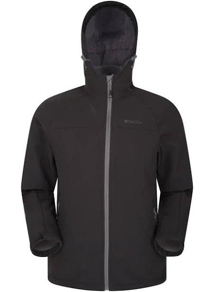 Mountain Warehouse Exodus Mens Showerproof Softshell - Black | Size L