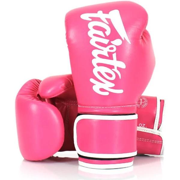 FAIRTEX-BGV14 Microfibre Boxing Gloves Muay Thai MMA Sparring - Pink - 10oz - AfterPay & zipPay Available