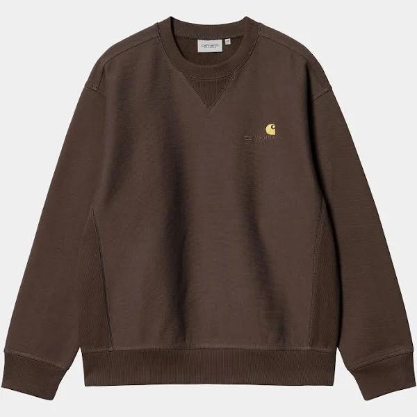 Carhartt WIP American Script Sweat - Tobacco - 2XL - Men