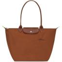 Longchamp Small Le Pliage Recycled Canvas Top Handle Bag Carrot