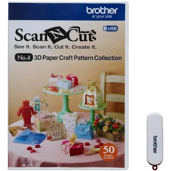 Brother ScanNCut Causb4 No. 4 3D Paper Craft Pattern Collection (USB