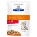 Hill's Prescription Diet C/D Urinary Stress Pouches Wet Cat Food - 85g