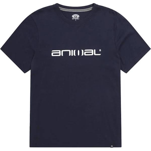 Animal Mens Classico Organic T-Shirt (Navy) (S)