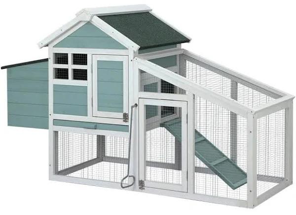 i.Pet Chicken Coop Rabbit Hutch Large House Run Cage Wooden Outdoor Pet Hutch