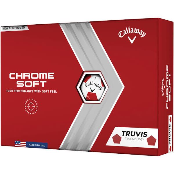 Callaway 2022 Chrome Soft TruVis 22 Golf Balls - Red