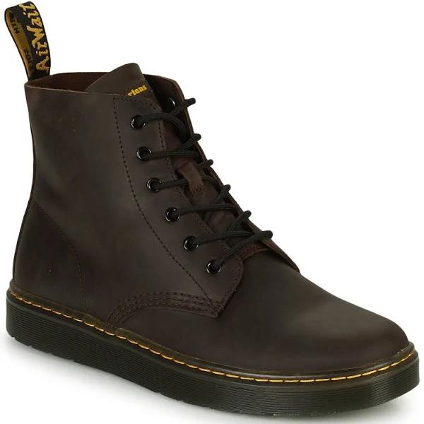 Dr Martens Thurston Chukka Brown Crazyhorse Leather Lace Up Boots Dark Brown Mens Lace Up Boots Mens Shoes