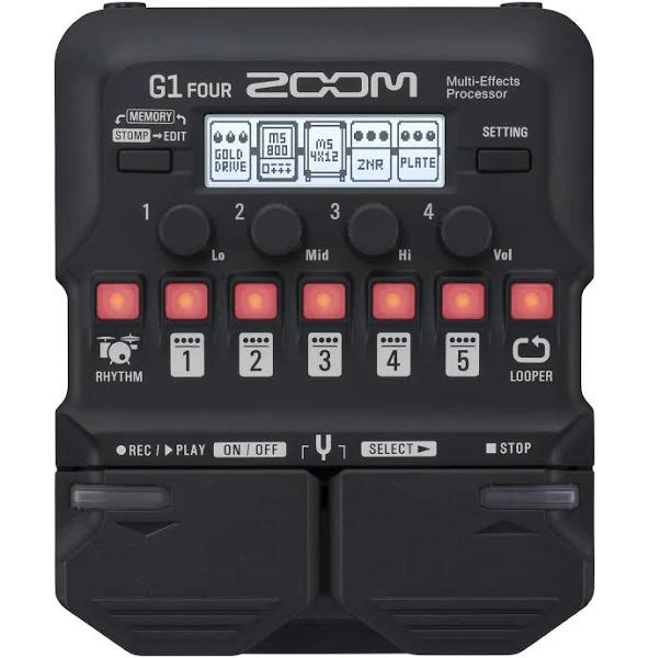 Zoom G1 Four Guitar Effects Pedal Multi