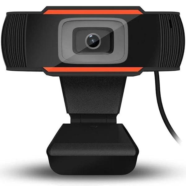 HD Webcam Mini Computer PC Web Camera Portable Webcam with Microphone for Video Calling Conference Work Live Broadcast