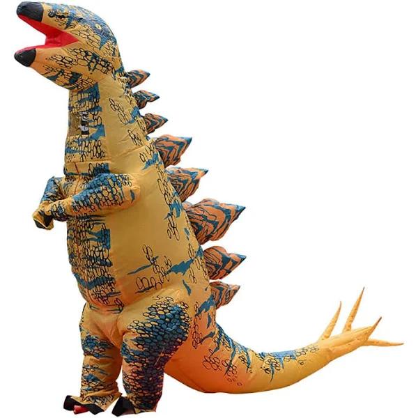 Bemuiz Funny Inflatable Dinosaur Costume for Kids and Adult,Blow Up Dinosaur Costume for Halloween Cosplay Party