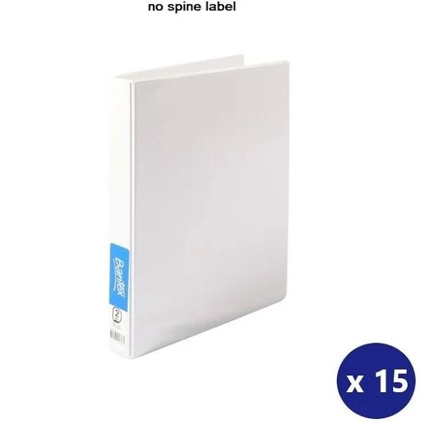 Bantex 100851588 Insert Binder NSL Standard Pp A4 2D Ring 38mm White Box 15