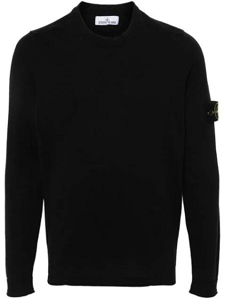 Stone Island - Compass-Badge Cotton Jumper - Men - Organic Cotton - XXL - Black