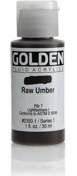 Golden Fluid Acrylic 30ml Raw Umber