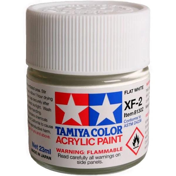 Tamiya Acrylic Mini XF-2 Flat White 10ml Paint 81702