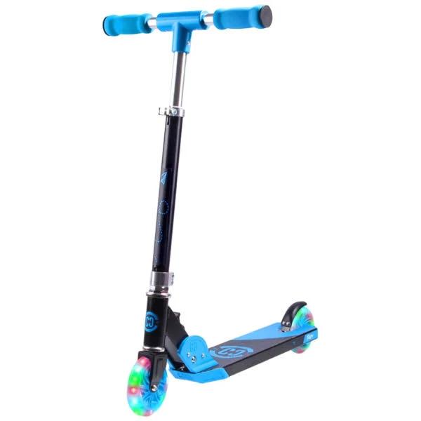 Core Kids Foldy Scooter - Blue With LED Wheels