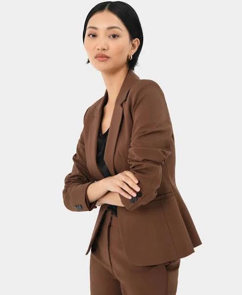 Forcast - Women's Brown Blazers - Safira Suit Jacket - Size One Size, 10 at The Iconic