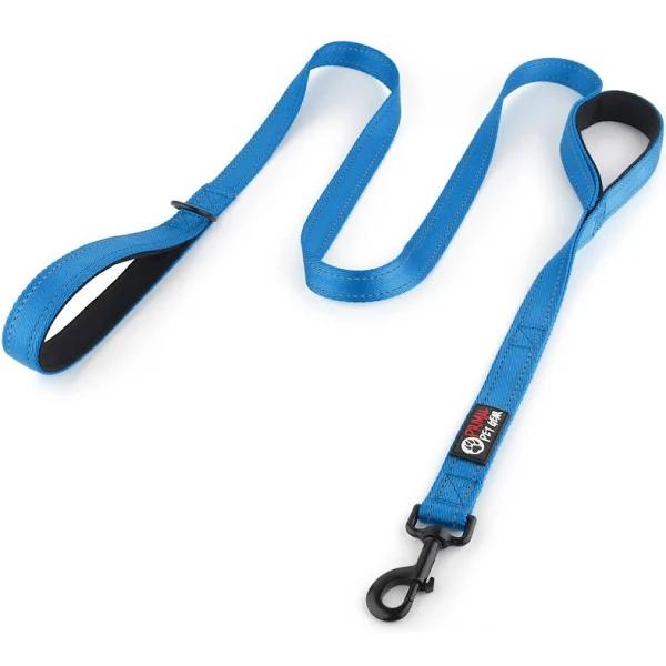 Primal Pet Gear Double Handle Dog Leash - Blue - 6ft - AfterPay & zipPay Available