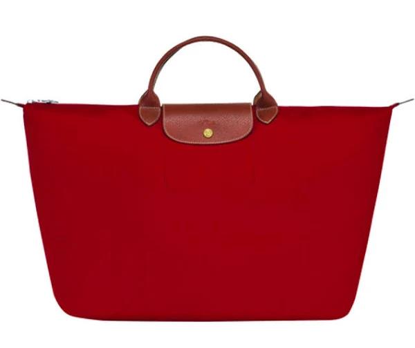 Longchamp - Le Pliage Travel Handbag - Red - Large