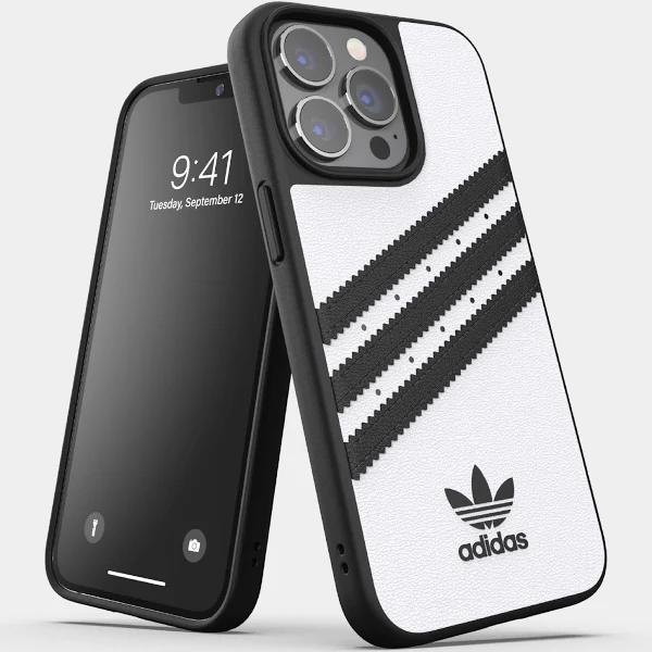 Adidas 3-Stripe Phone Case iPhone 12 / 12 Pro Slim Protective Bumper - White