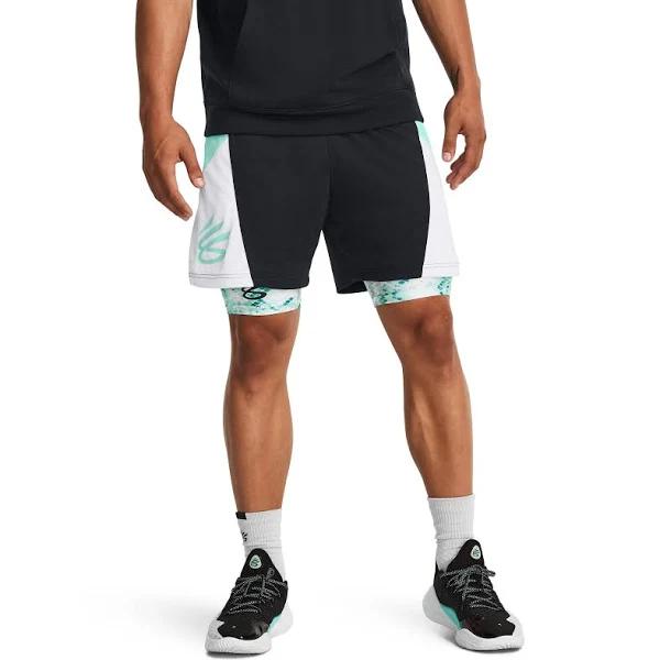 Under Armour Mens Curry Splash Basketball Shorts Black M