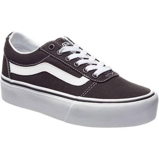 Vans Ward Platform Shoes Black White Women - 37