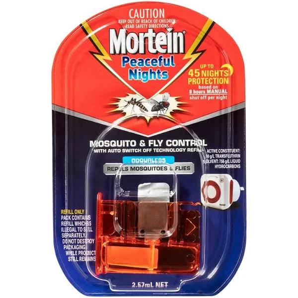 Mortein Peaceful Nights Plug-in Fly & Mosquito Repeller Refill 2.57ml